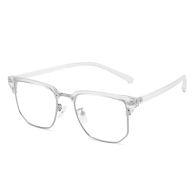 Ringmaster transparent glasses for men/ women.suitable for all skin types, face shapes and looks. Best for work, driving, save your eyes to uv light and outdoor activities