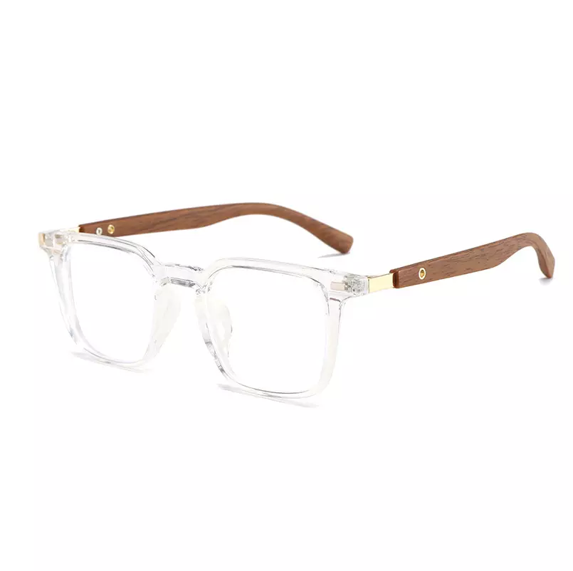 Retro Anti Blue Computer Glasses For Man / ForWomen Flexible TR90 Square Eyeglasses Frame Filter Blue Light Glasses