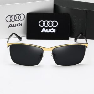 New Trending Audi Sunglasses -(Black & Golden color frame Lens color Black) Polarized