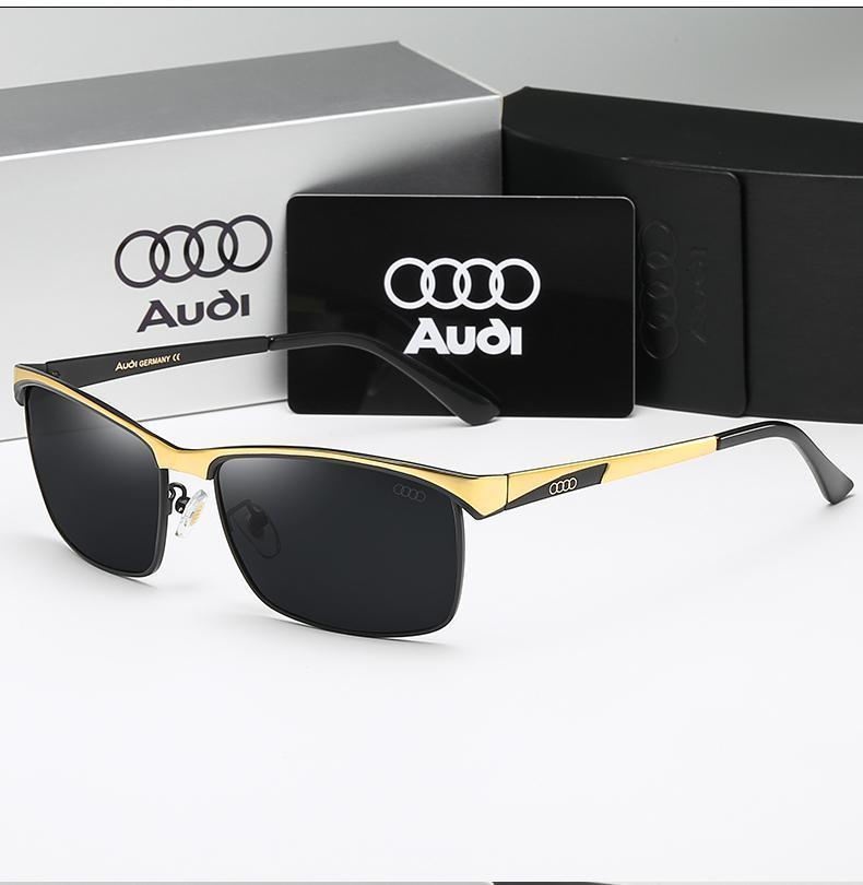 New Trending Audi Sunglasses -(Black & Golden color frame Lens color Black) Polarized - Image 3