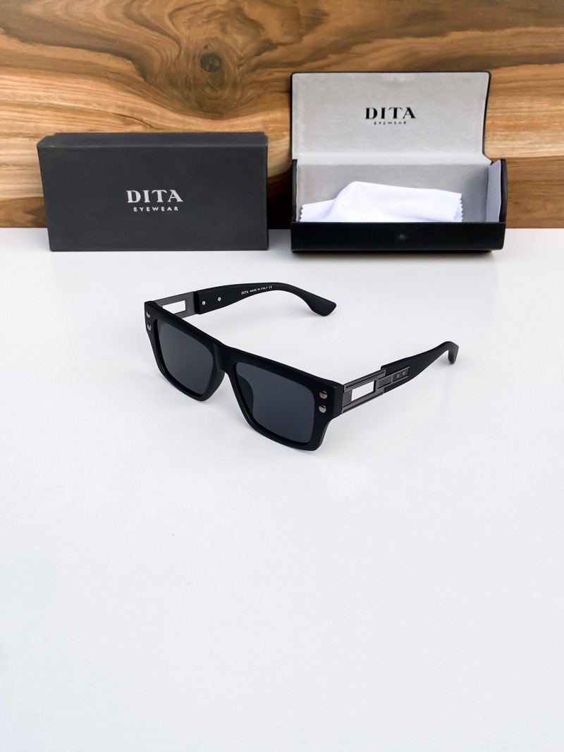 DiTa Luxury Designer Style Thick Horn Rim Fashion Sunglasses