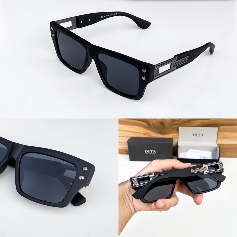 DiTa Luxury Designer Style Thick Horn Rim Fashion Sunglasses - Image 3