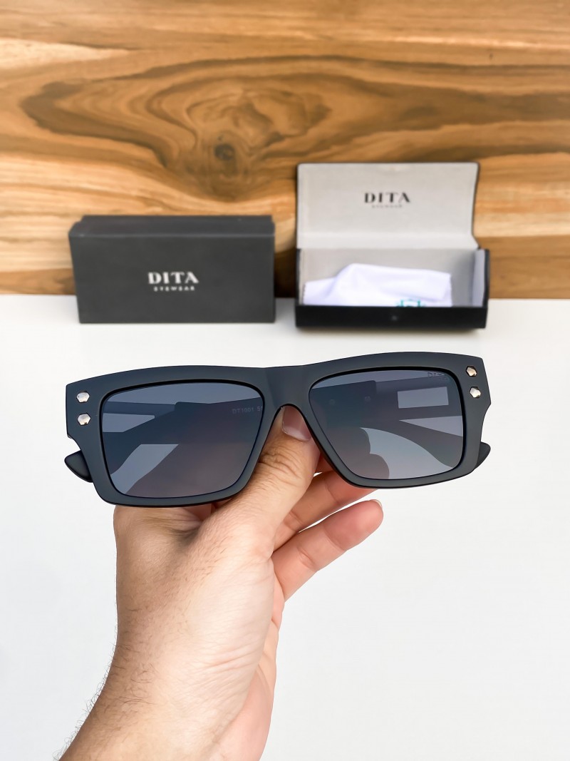 DiTa Luxury Designer Style Thick Horn Rim Fashion Sunglasses - Image 5