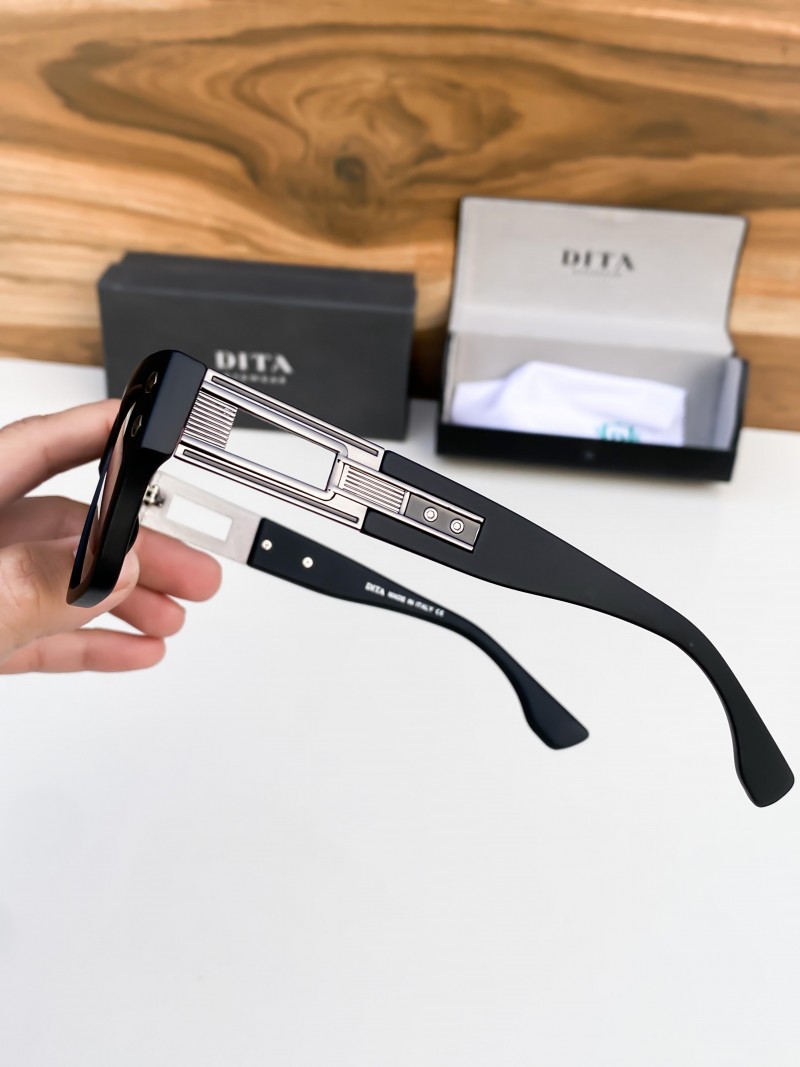 DiTa Luxury Designer Style Thick Horn Rim Fashion Sunglasses - Image 4