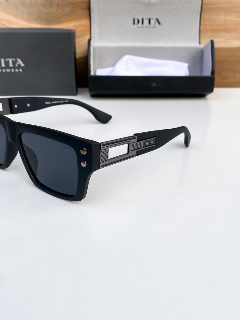 DiTa Luxury Designer Style Thick Horn Rim Fashion Sunglasses - Image 6