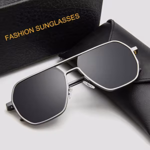 Luxury Metal Photochromic Sunglasses Men Women Fashion Gray & Black Polarized Sun Glasses Stylish Chameleon Anti-glare Driving Shades UV400