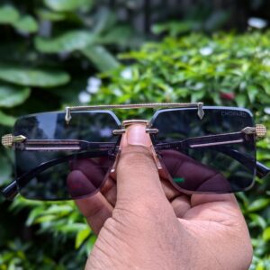 Brand Design Men Rimless Sunglasses