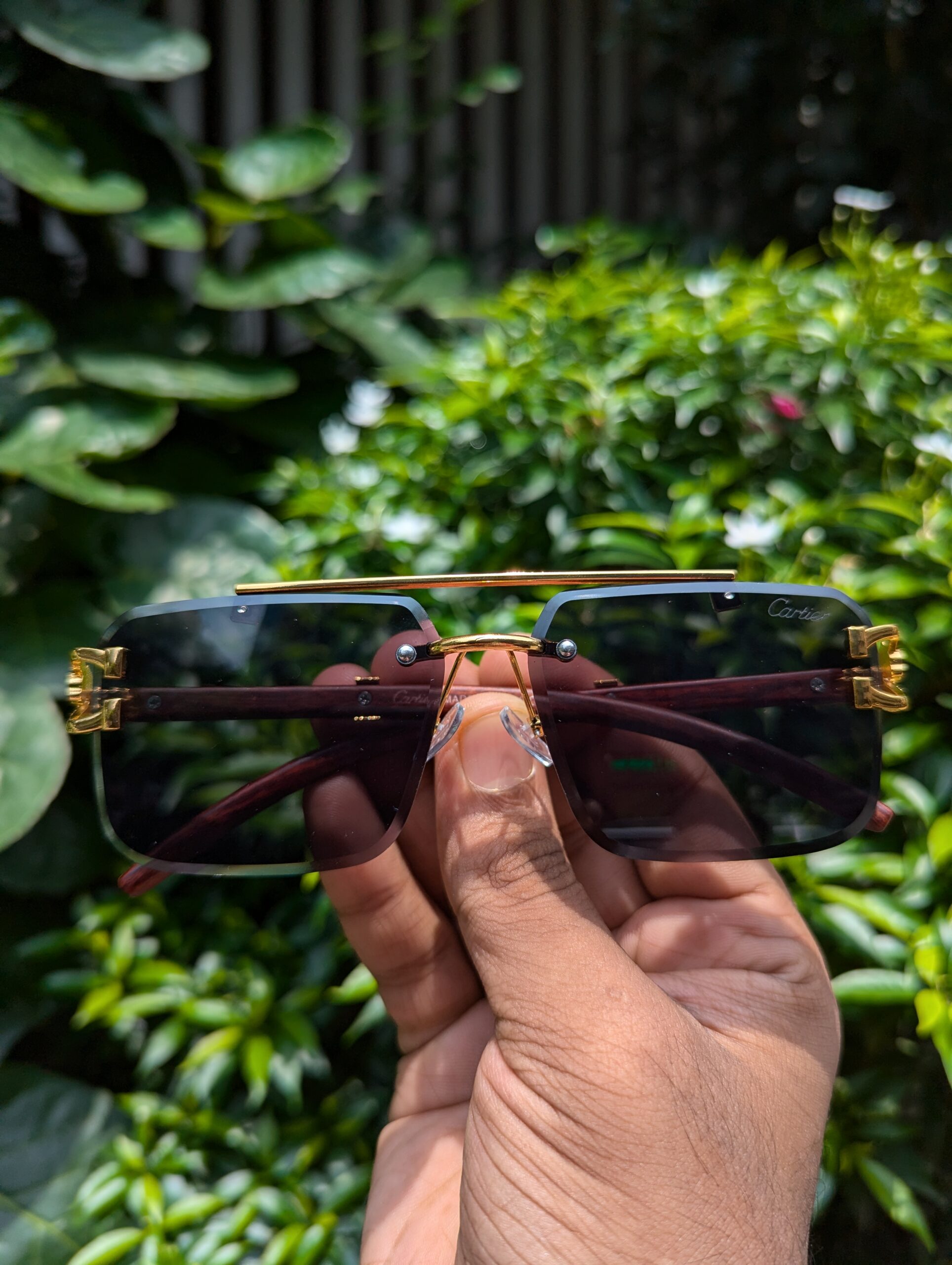 Vintage Rimless Sunglasses Men Women Steampunk Eyeglasses Punk Fashion Luxury Brand Sun Glasses Gradient Shades UV400 Protection - Image 2