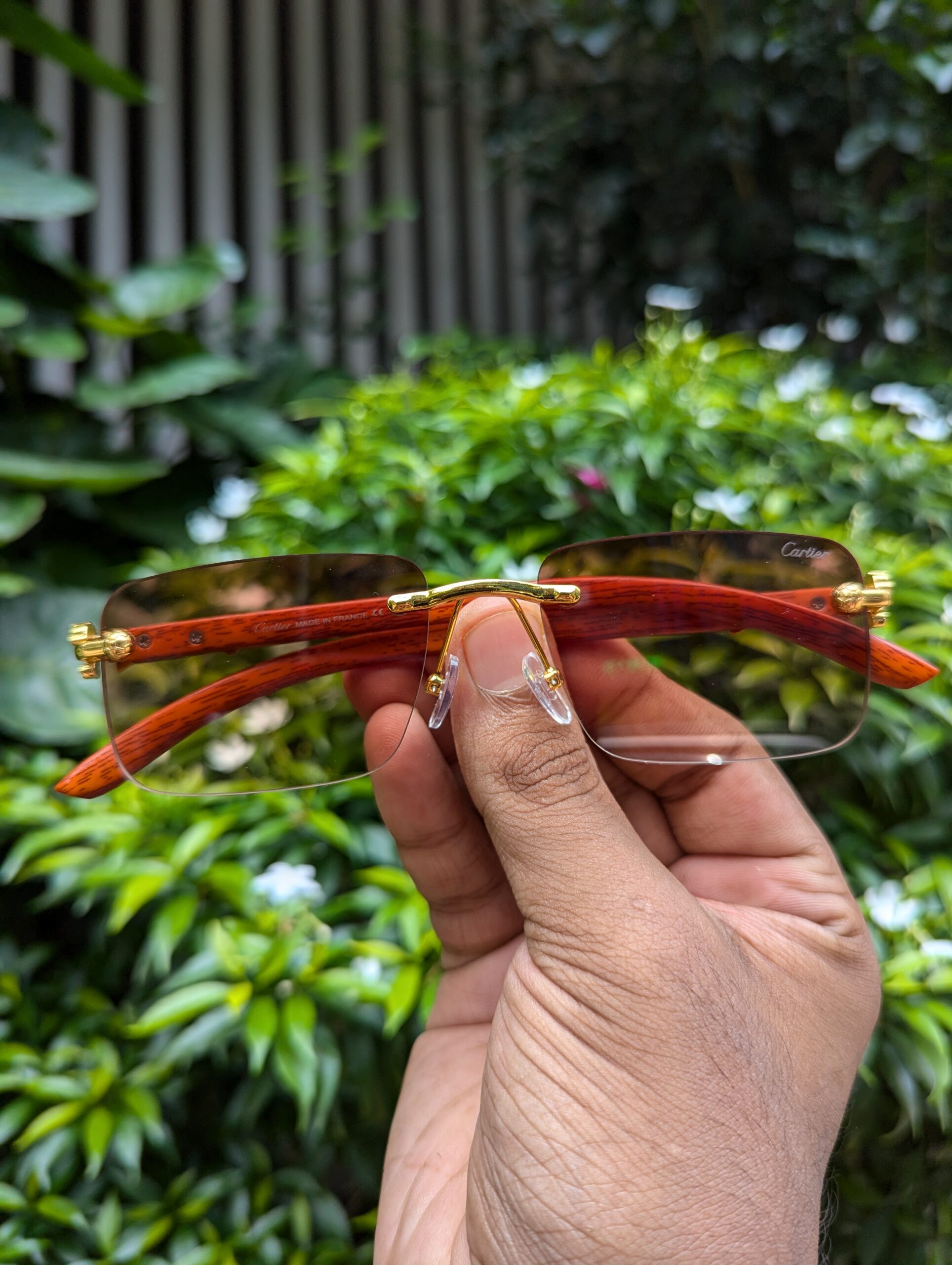 Rimless Eye glasses Trendy Vintage Square Eye glasses For Men /Women