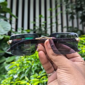 Brand Design Men Rimless Sunglasses