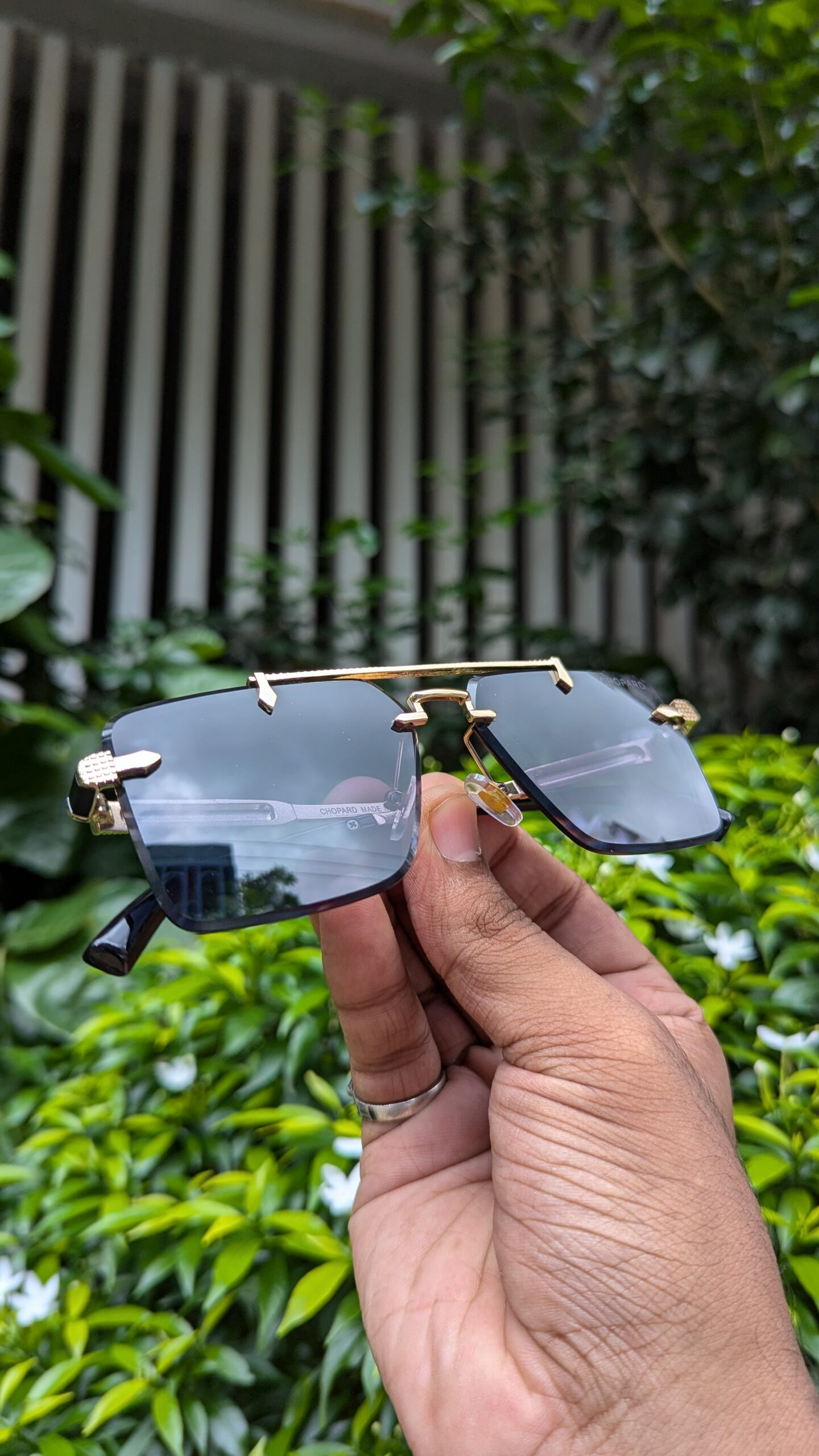 Brand Design Men Rimless Sunglasses - Image 2
