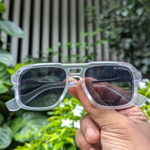 Transparent Mate Color Unique moscot Sunglasses