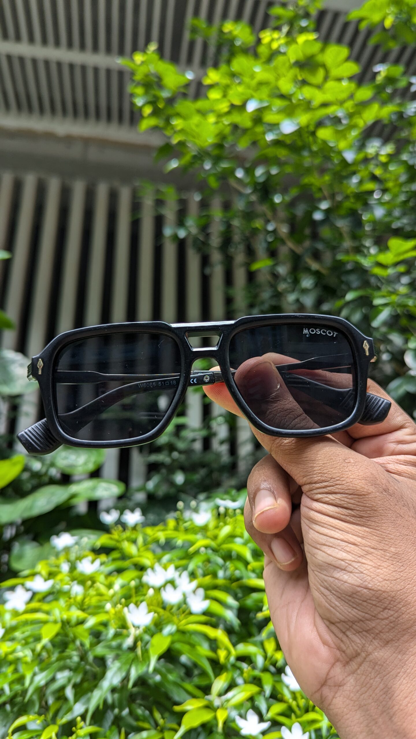Black&Black Color Unique moscot Sunglasses - Image 4