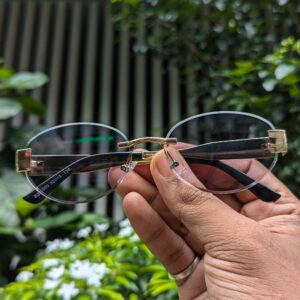 Luxury Metal Photochromic Sunglasses Men Women Fashion Black & golden eye Sun Glasses Stylish Anti-glare Driving UV400