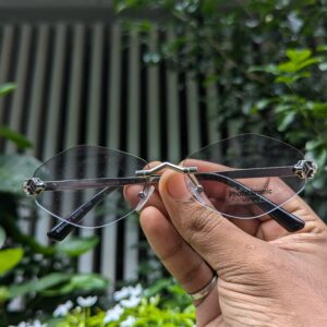 Metal Shades Eyewear Luxury Brand Small Rhombus Vintage photochromic Black&silver Sun Glasses