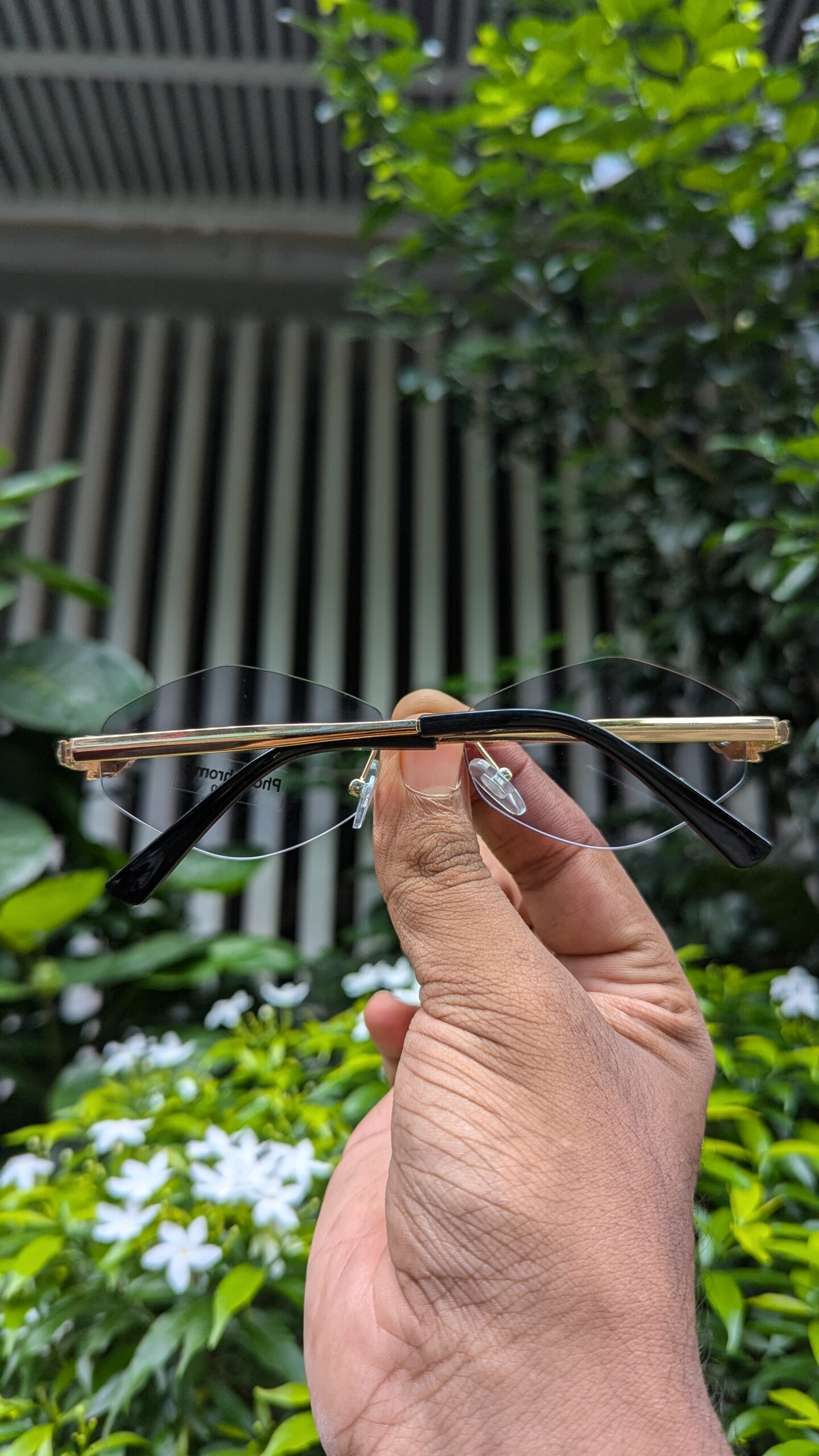 Metal Shades Eyewear Luxury Brand Small Rhombus Vintage photochromic Black&Golden Sun Glasses - Image 4