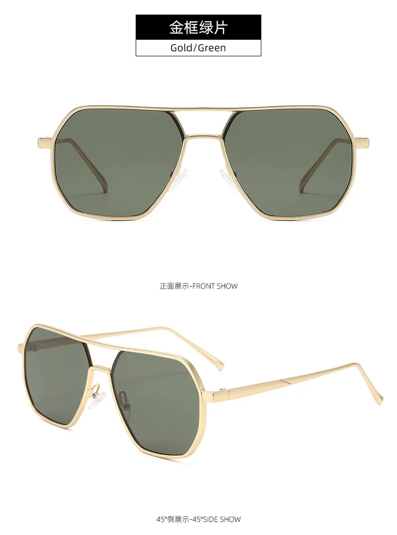 Luxury Metal Photochromic Sunglasses Men Women Fashion Golden & Black Polarized Sun Glasses Stylish Chameleon Anti-glare Driving Shades UV400