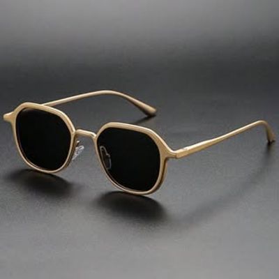 New Trending Dior Sunglasses -(golden color frame Lens color Black)