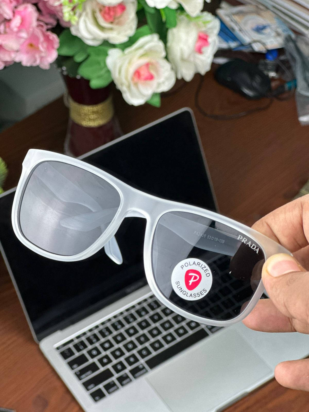 PRADA transparent Premium Luxury Unisex Aviators