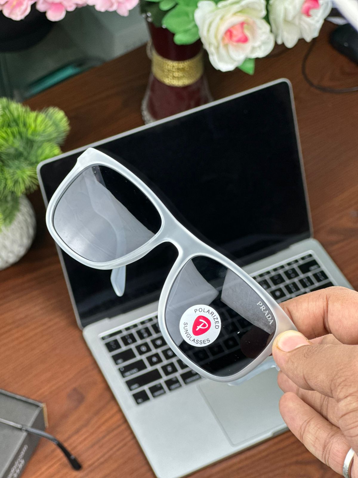 PRADA transparent Premium Luxury Unisex Aviators - Image 3