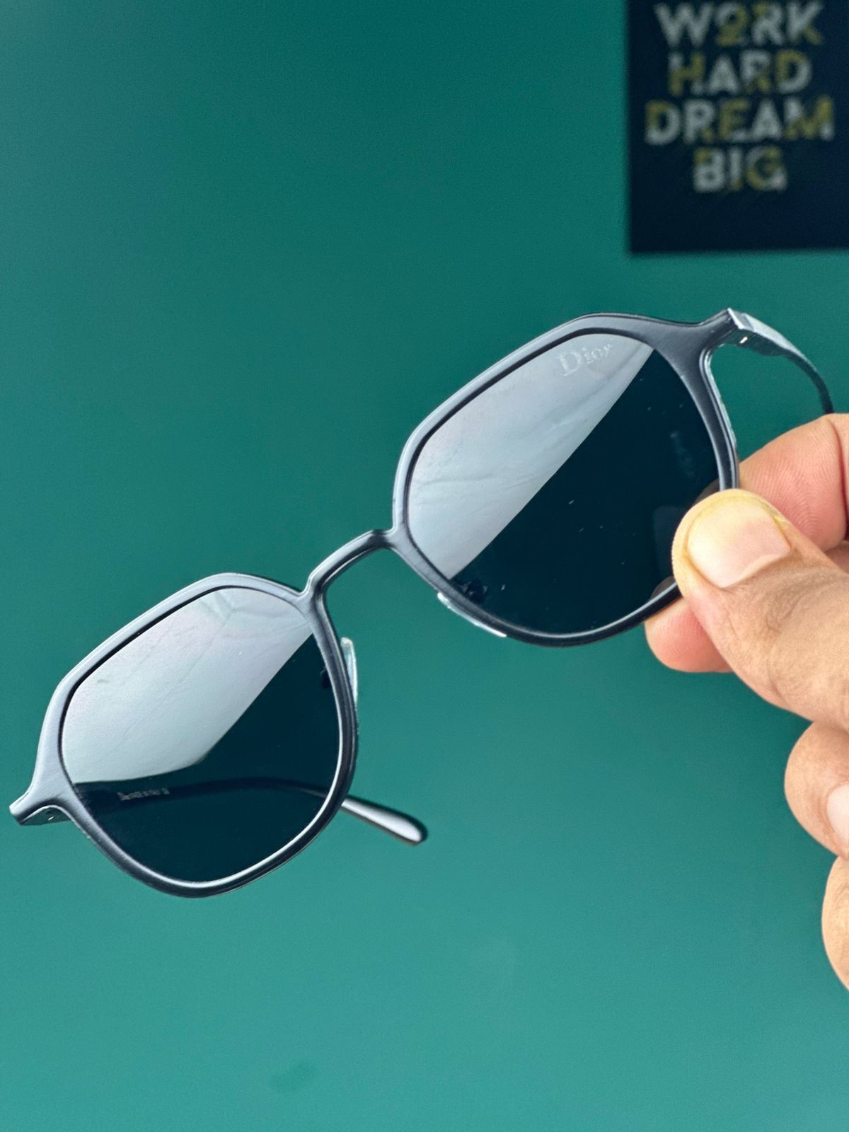 New Trending Dior Sunglasses -(Black color frame Lens color Black) - Image 2