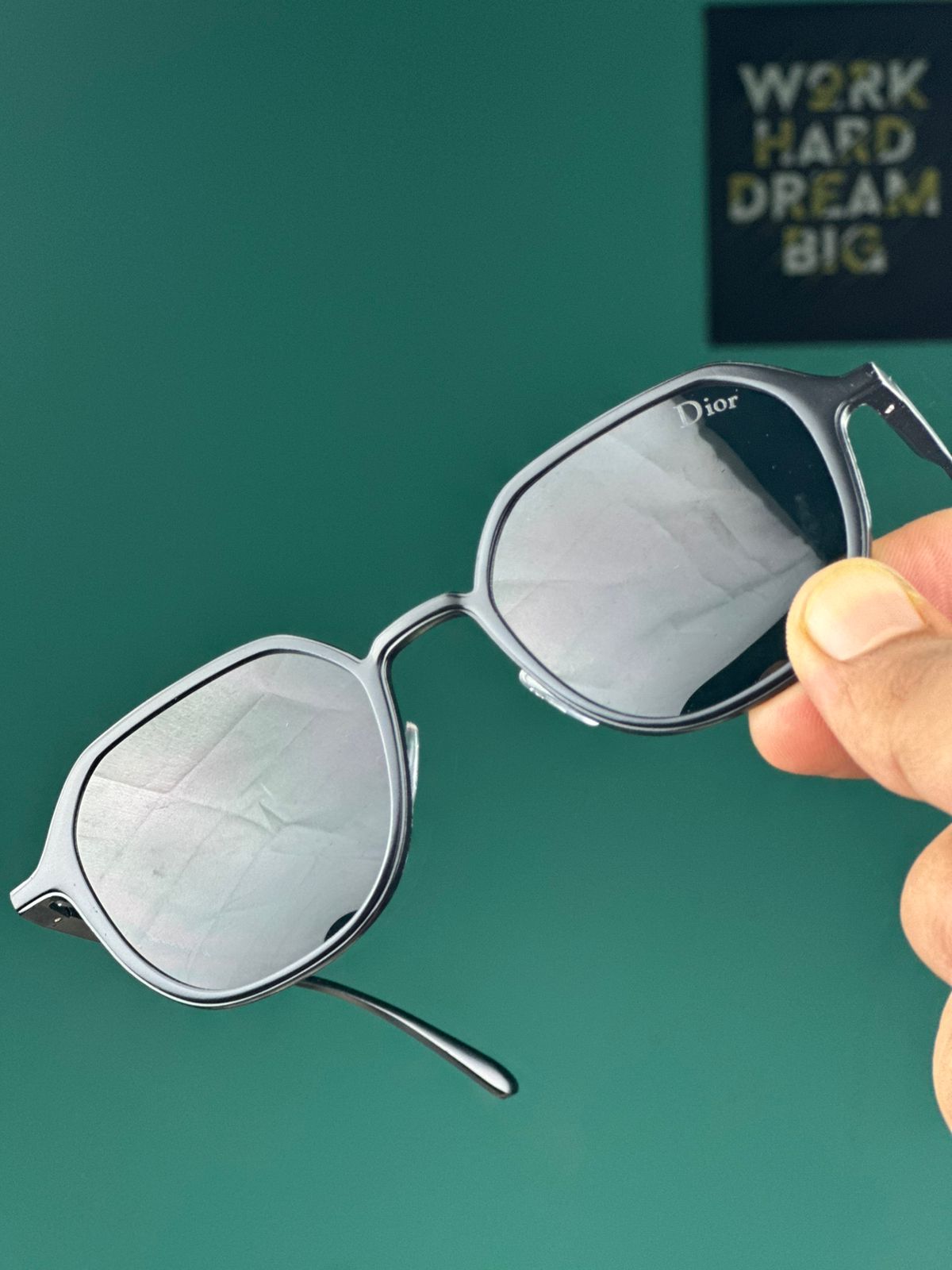 New Trending Dior Sunglasses -(Black color frame Lens color Black) - Image 3