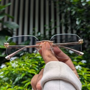 Ahora Rimless Anti Blue Light Blocking Reading Presbyopia photochromic Eyeglasses