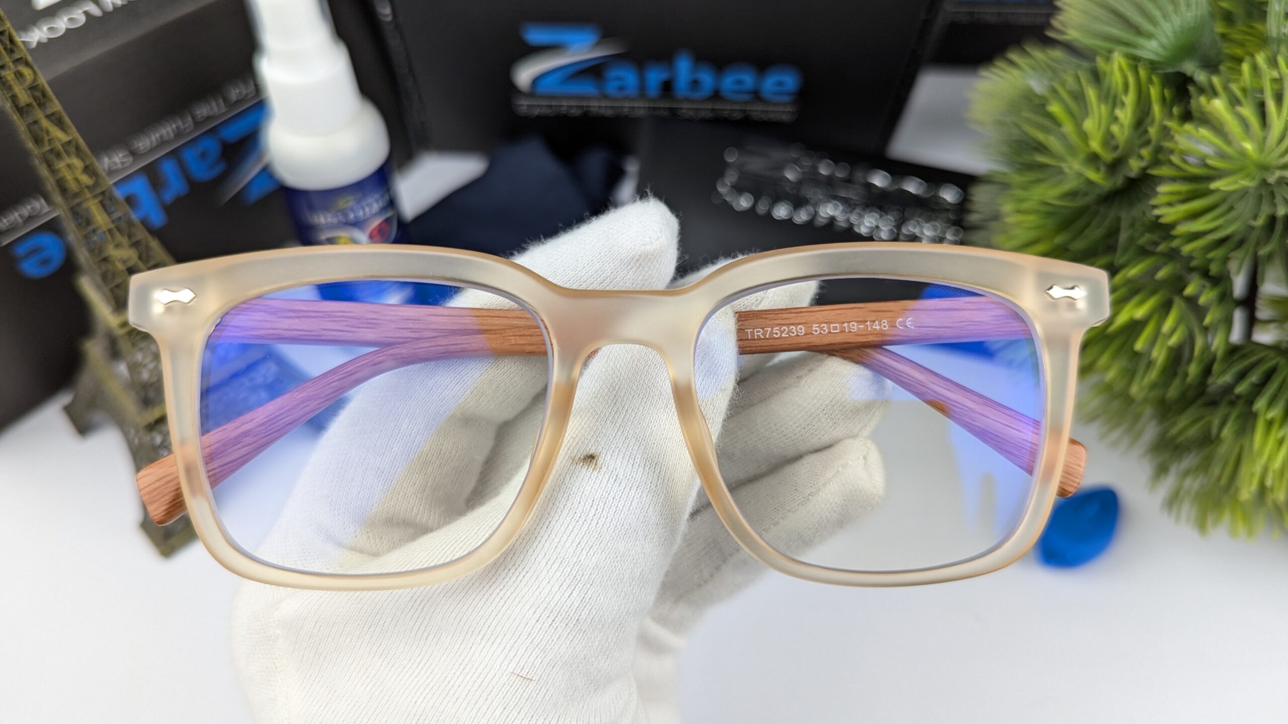 Retro Anti Blue Computer Glasses For Man / ForWomen Flexible TR90 Square Eyeglasses Frame Filter Blue Light Glasses