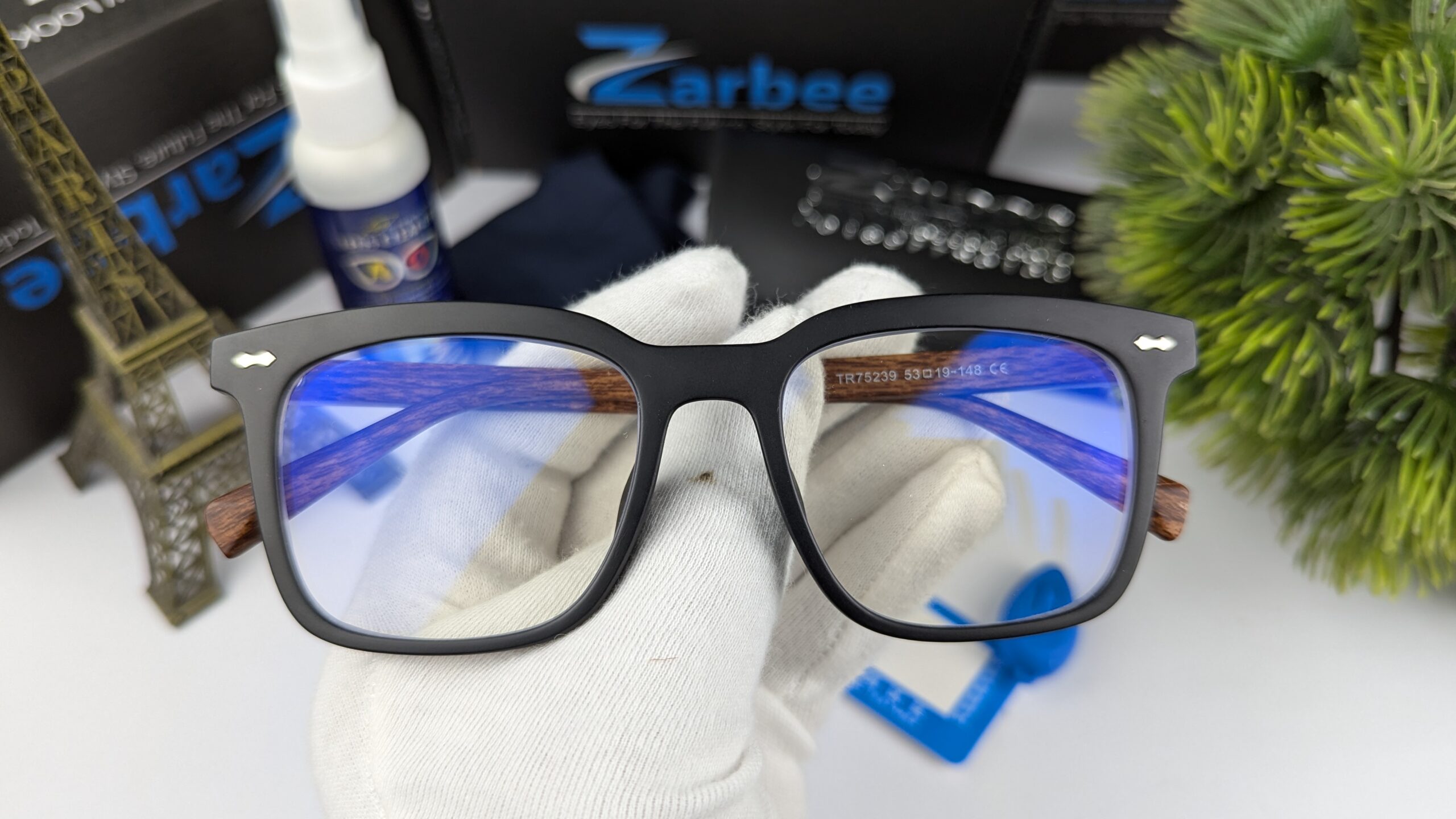 Unisex Anti Blue Computer Glasses For Man / ForWomen Flexible TR90 Square Eyeglasses Frame Filter Blue Light Glasses