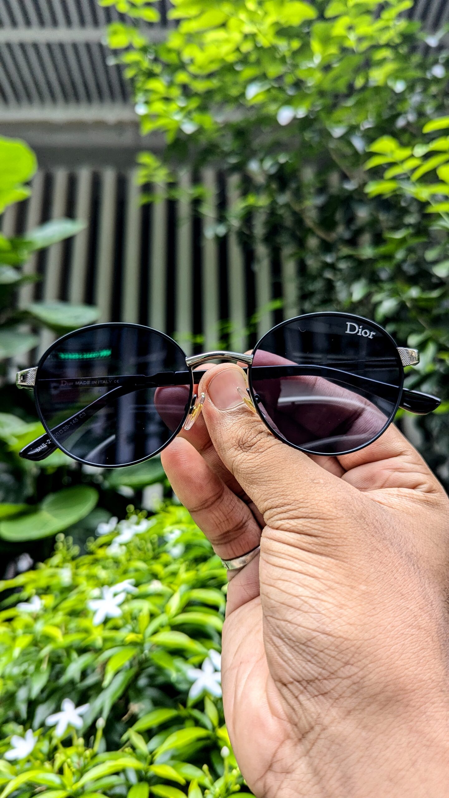Cristian Dior Black&black Unisex Luxury Sunglasses 2571 - Image 4