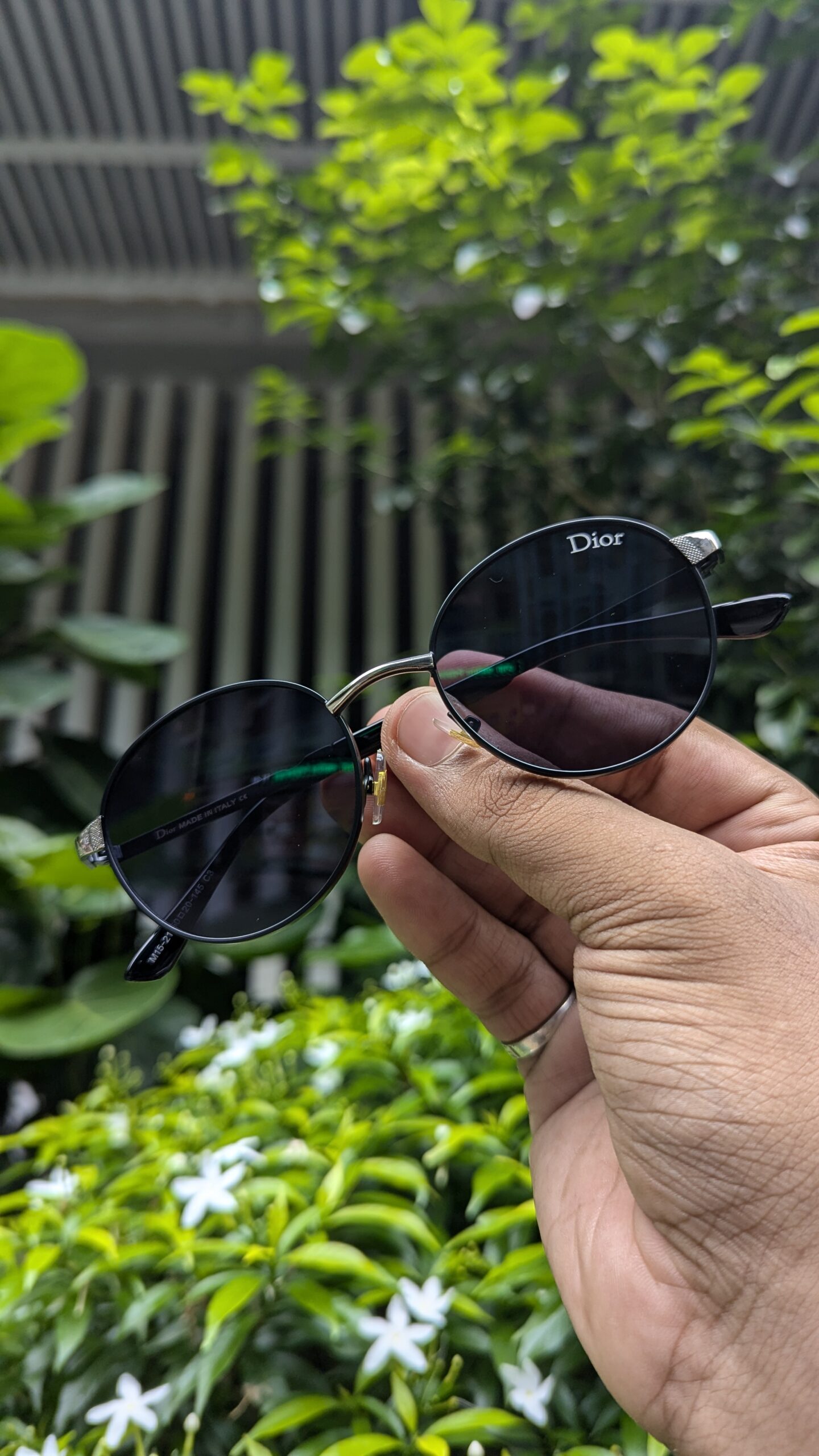 Cristian Dio r Black-silver Luxury Shade 2571 - Image 2