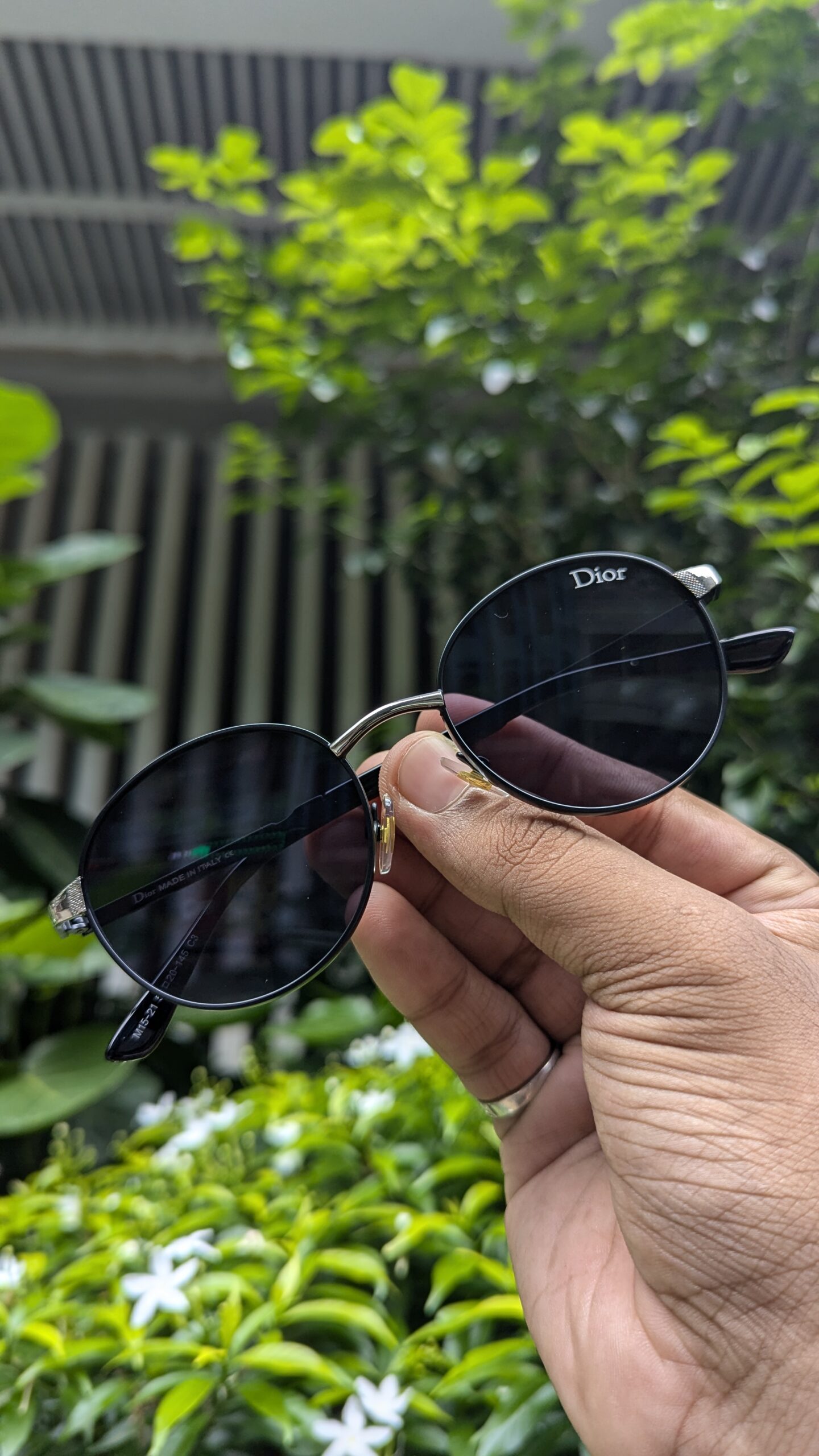 Cristian Dior Black&black Unisex Luxury Sunglasses 2571 - Image 3