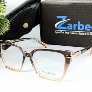 transparent Premium Quality Women’s/women light Brown Colour Trendy Stylish optics Eye Glass | ARM Frame 24 (Only Frame)