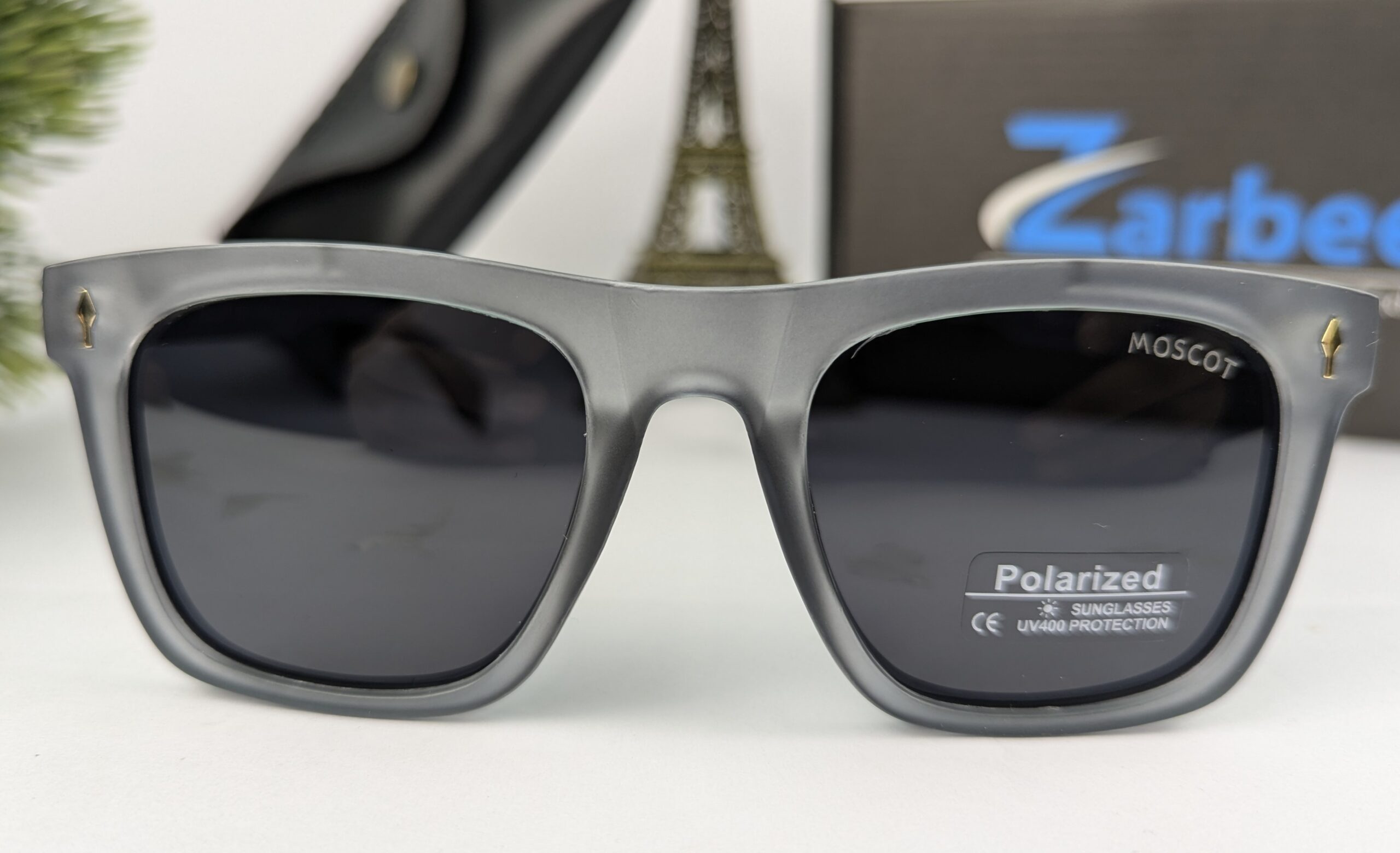 Black&grey Color Unique moscot Sunglasses