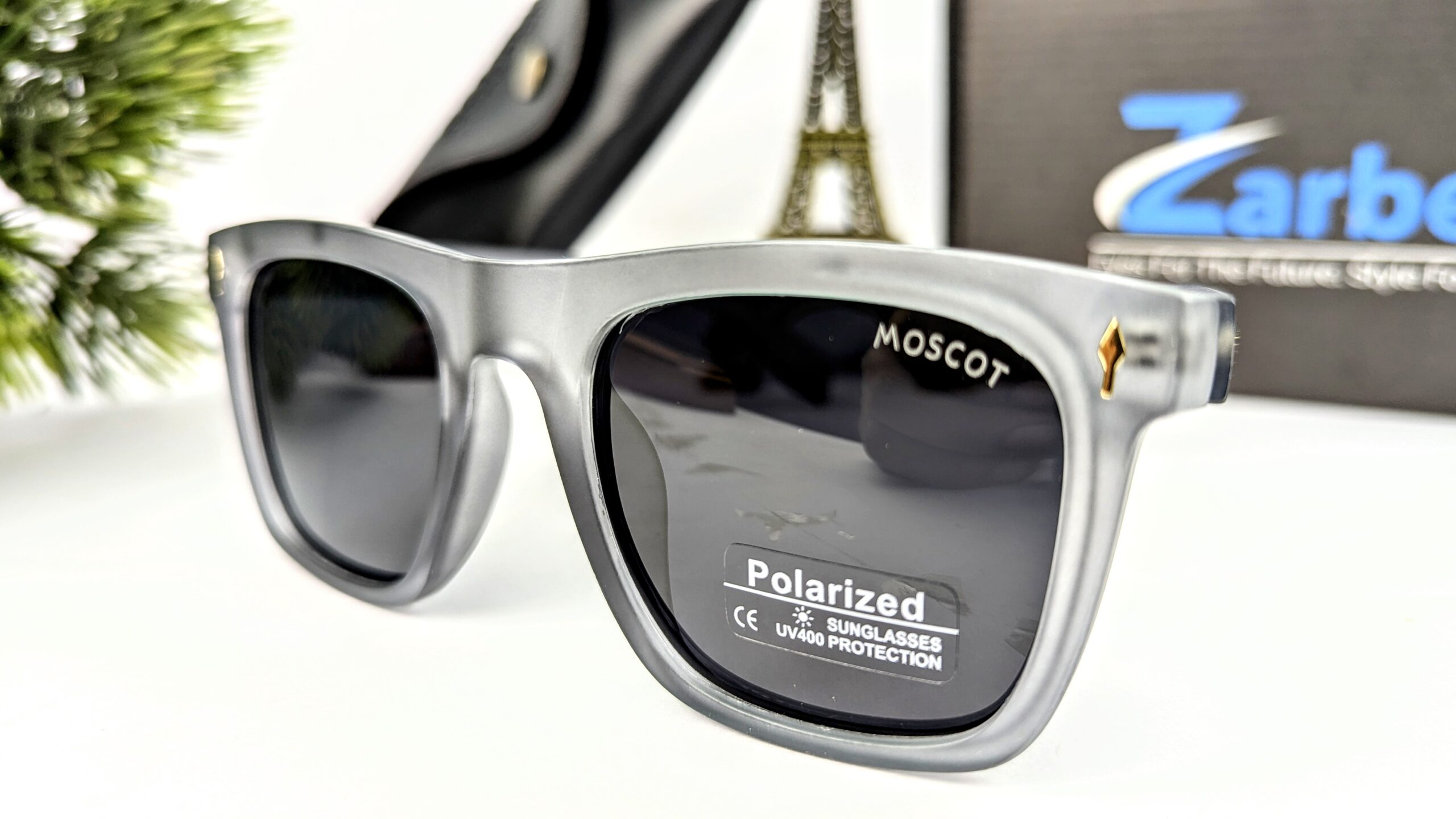 Black&grey Color Unique moscot Sunglasses - Image 3