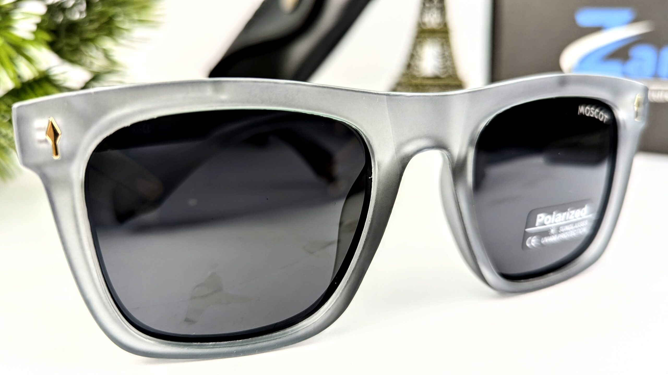 Black&grey Color Unique moscot Sunglasses - Image 2