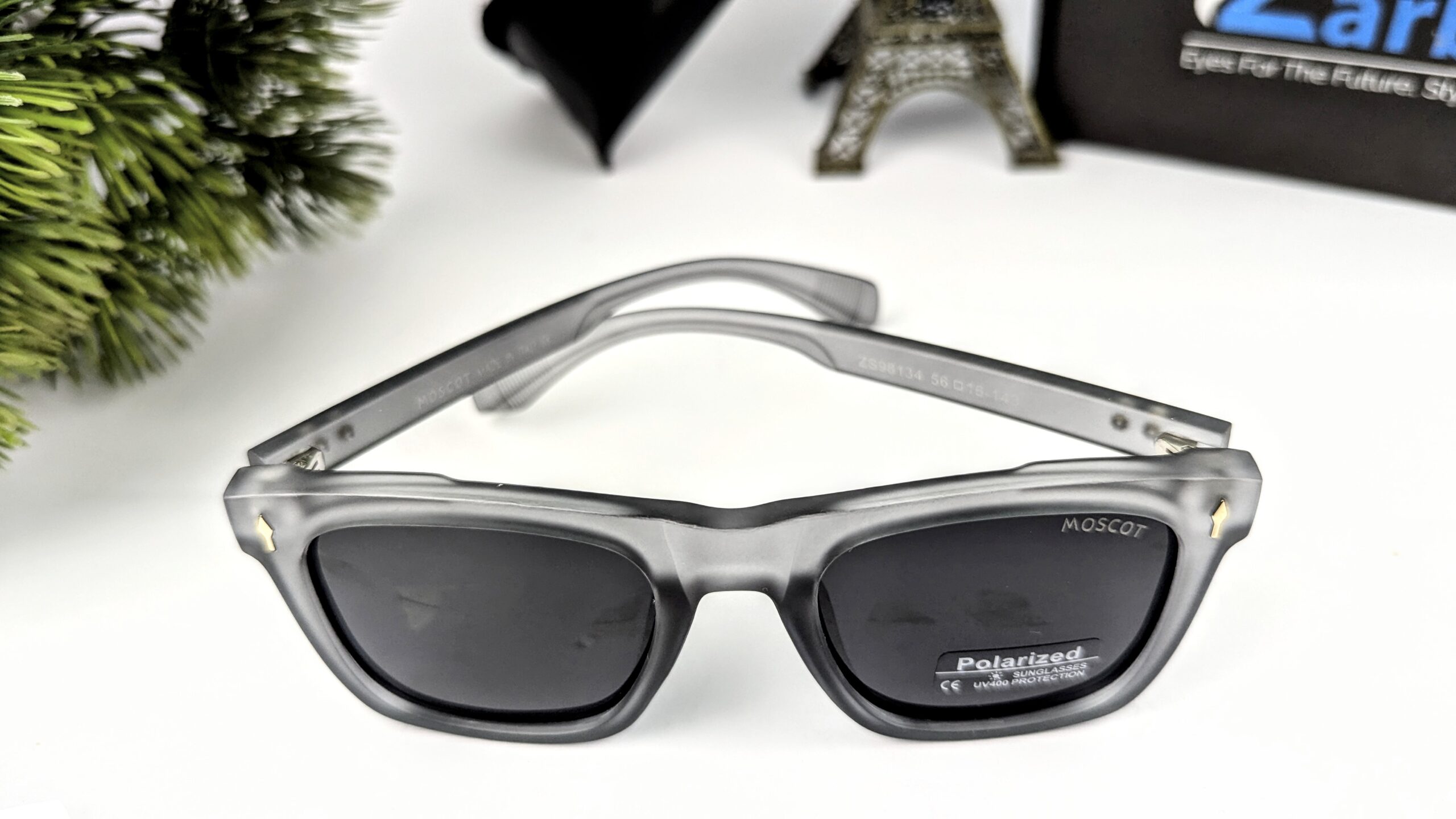Black&grey Color Unique moscot Sunglasses - Image 4