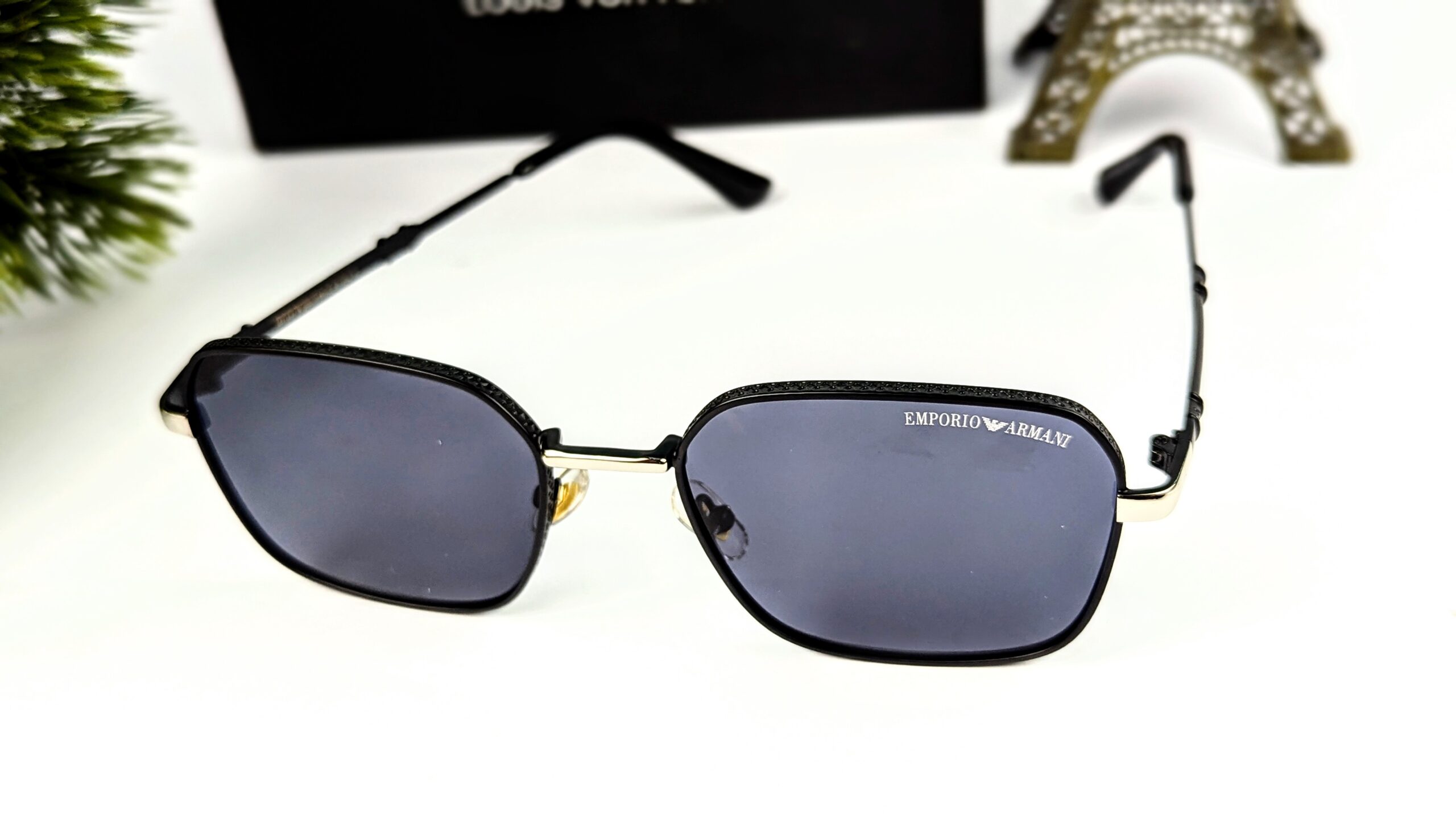 Emporio Armani Frame Metal Sunglasses New Driving Fashionable Sunglasses New Classic Best Design UV Protection Glass Unisex Frame UV Protection - Image 3