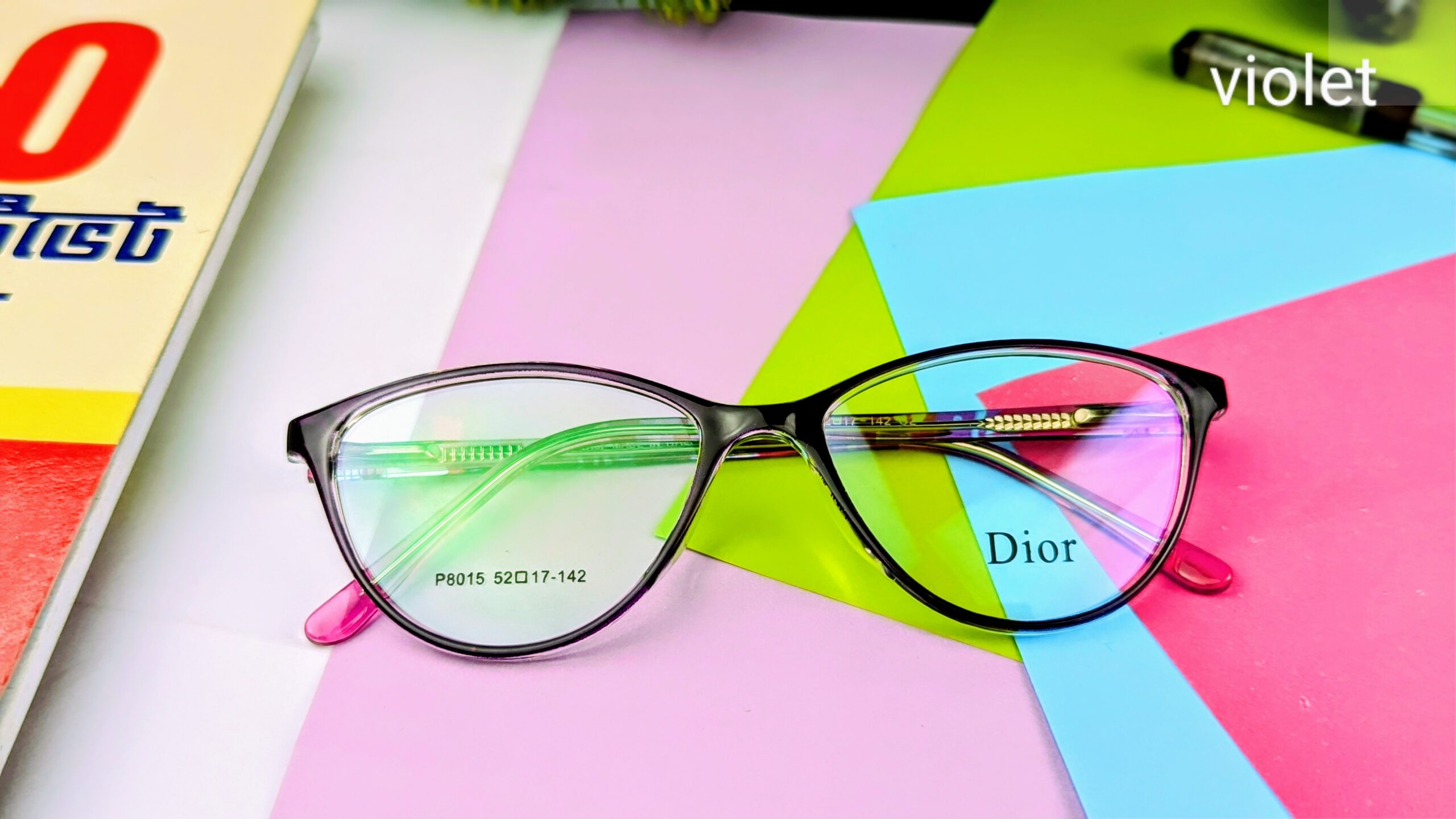 Only frame Dior eye Glasses Female Transparent Frame Ins Girl New - Image 2
