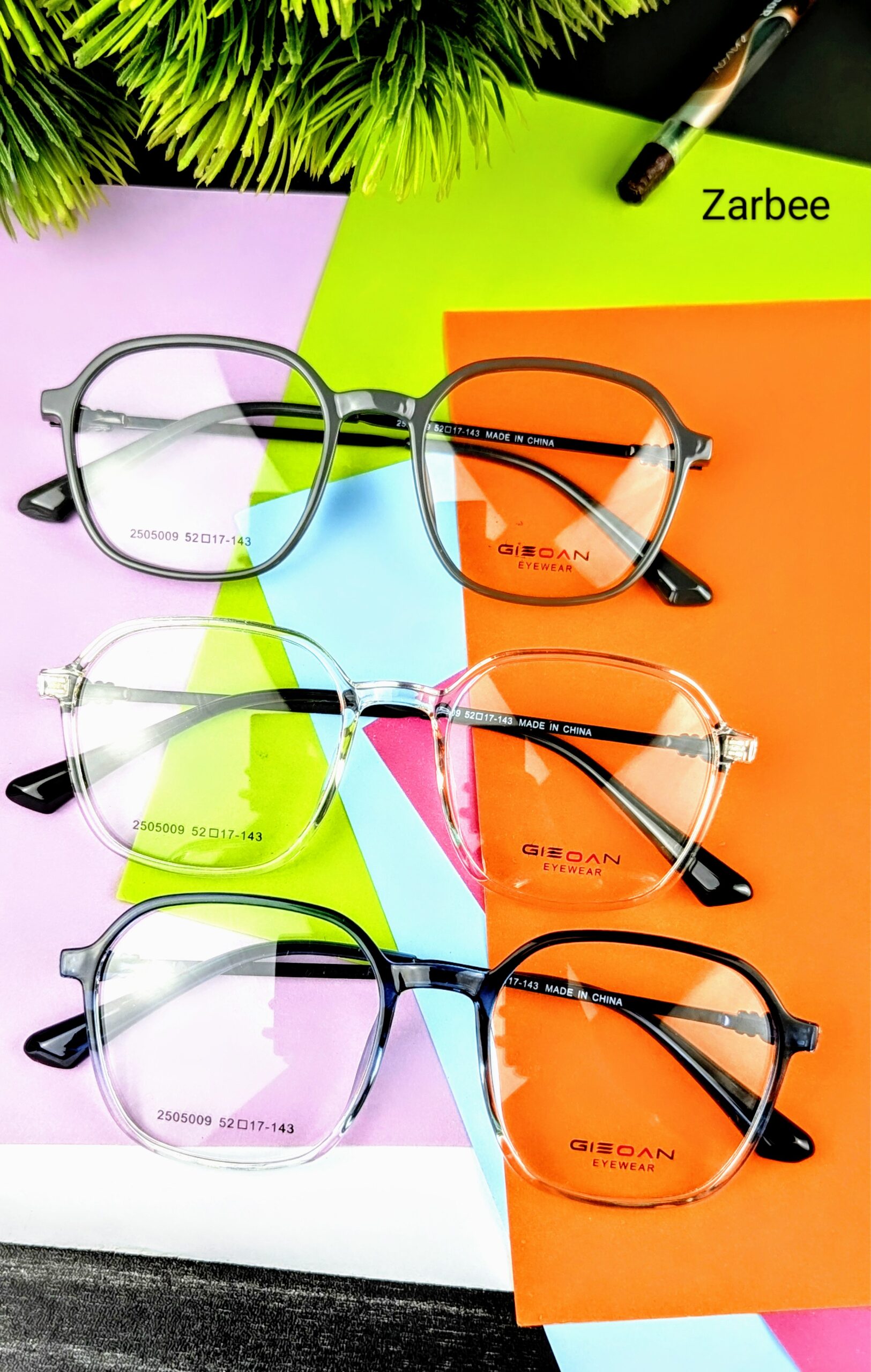 Only frame New styles eye Glasses Female Transparent Frame Ins Girl New