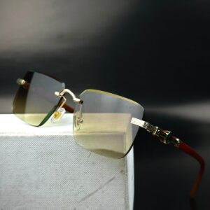 Brand Design Rimless Sunglasses For Men / Women