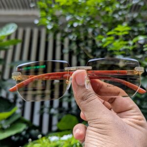 Cartier Rimless Anti Blue Light Blocking Reading Presbyopia photochromic Eyeglasses। OW3194