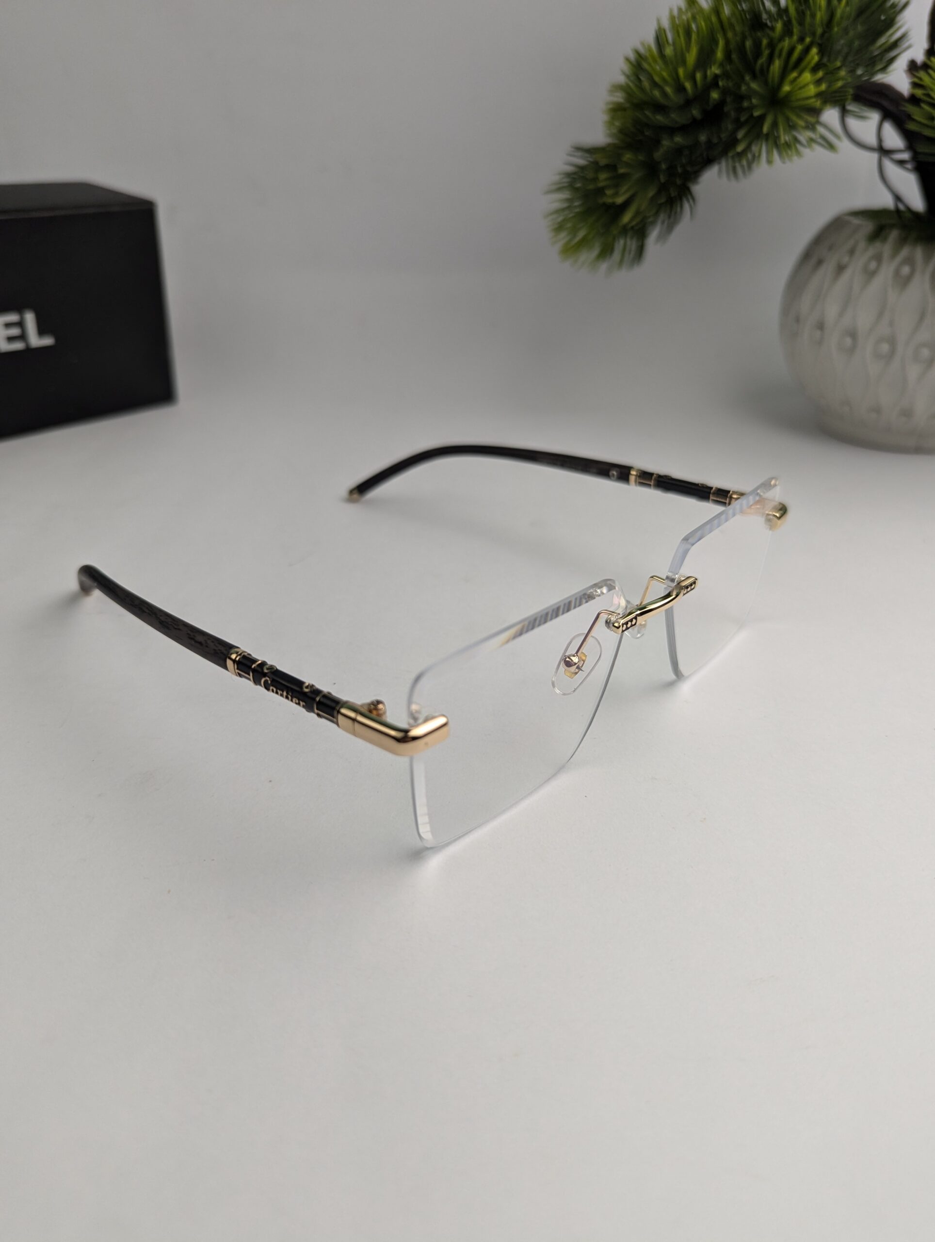 New Cartier Rimless Sunglasses For Men / Women - Image 3