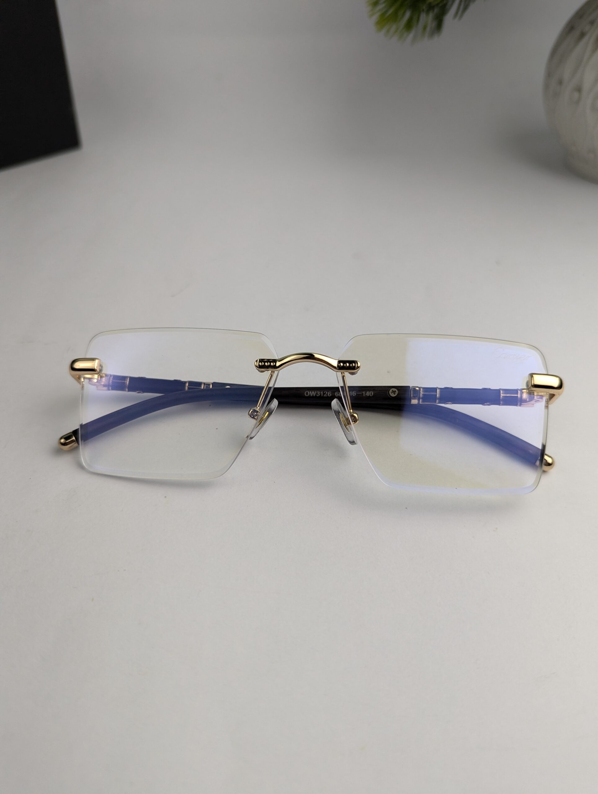 New Cartier Rimless Sunglasses For Men / Women