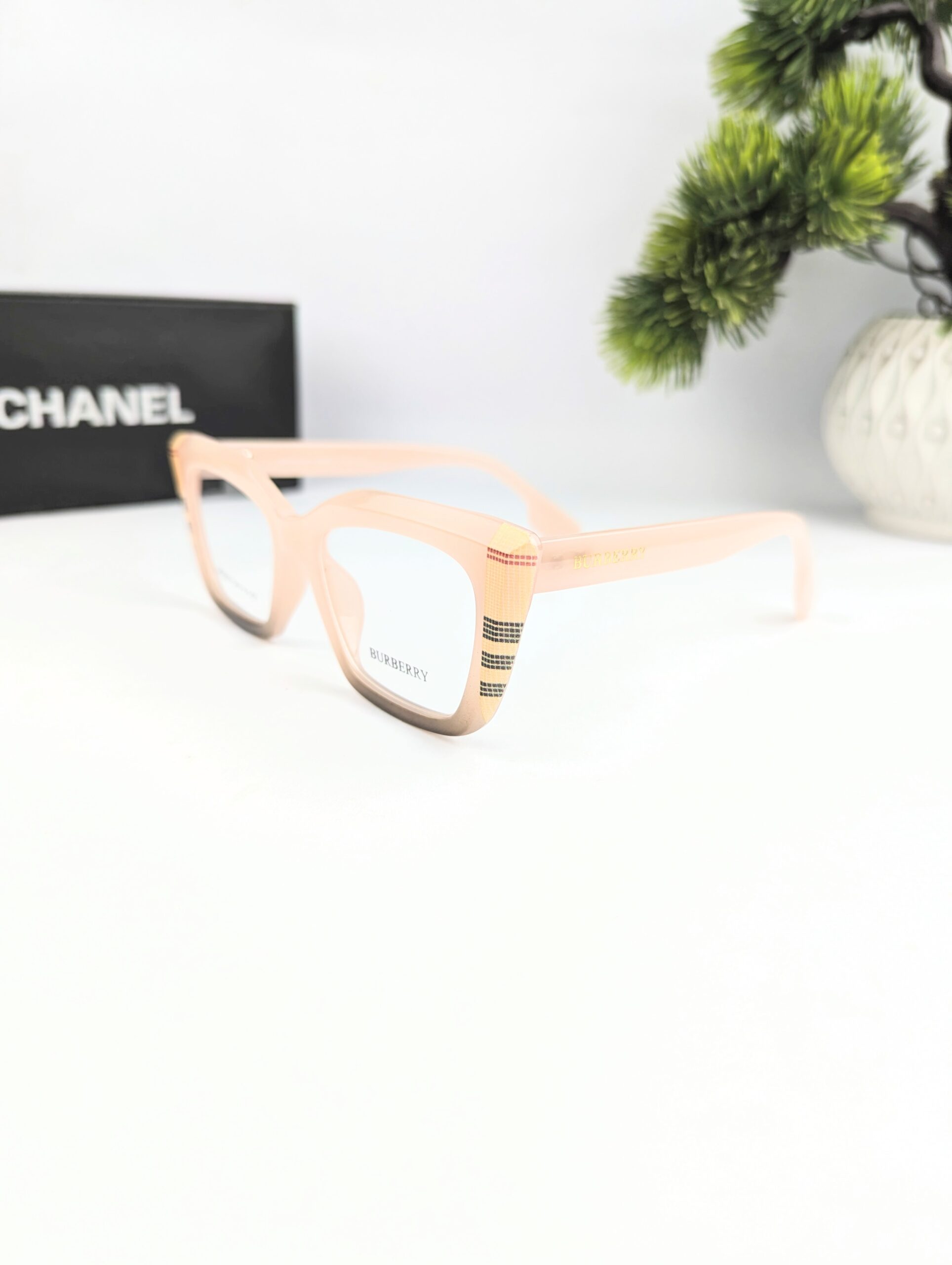 transparent Premium Quality Women’s/women light Trendy Stylish optics Eye Glass | (Only Frame) - Image 2