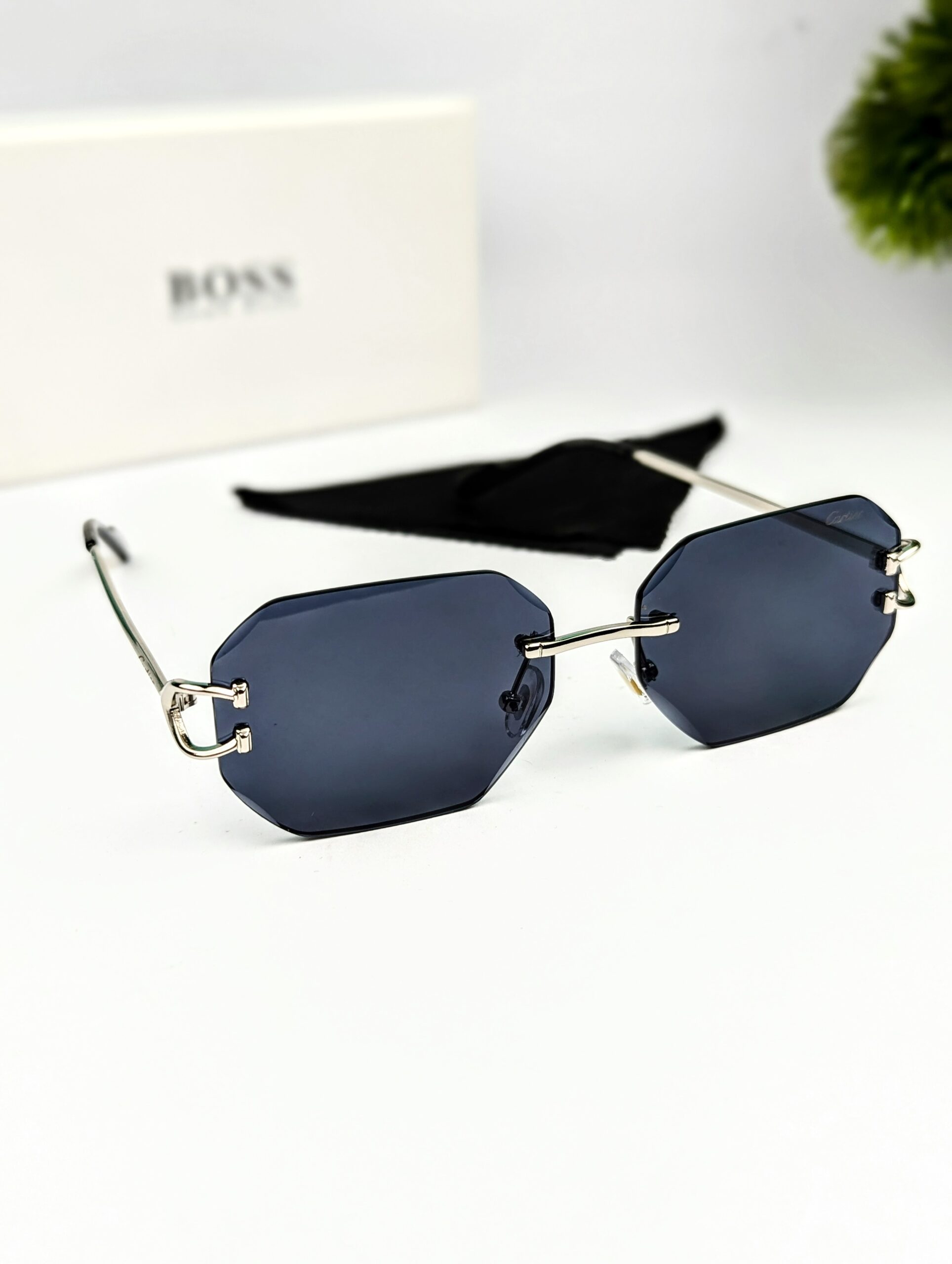 Cartier Rimless premium quality unisex sunglasses - Image 4