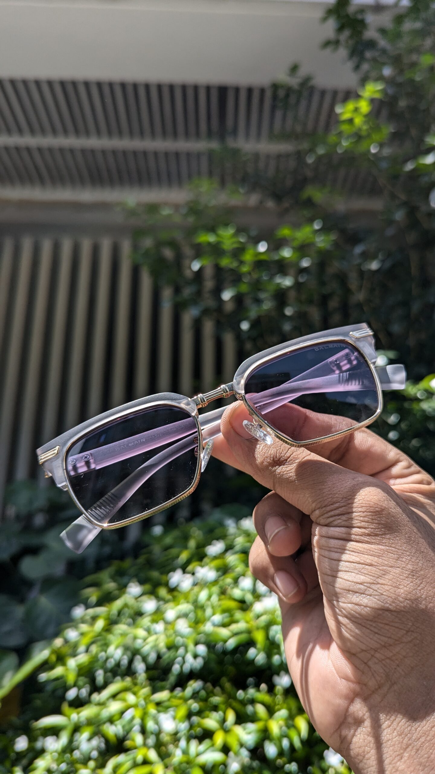 BALMAIN E393FFS ZS98123– SUNGLASSES – ASH BLUE - Image 2
