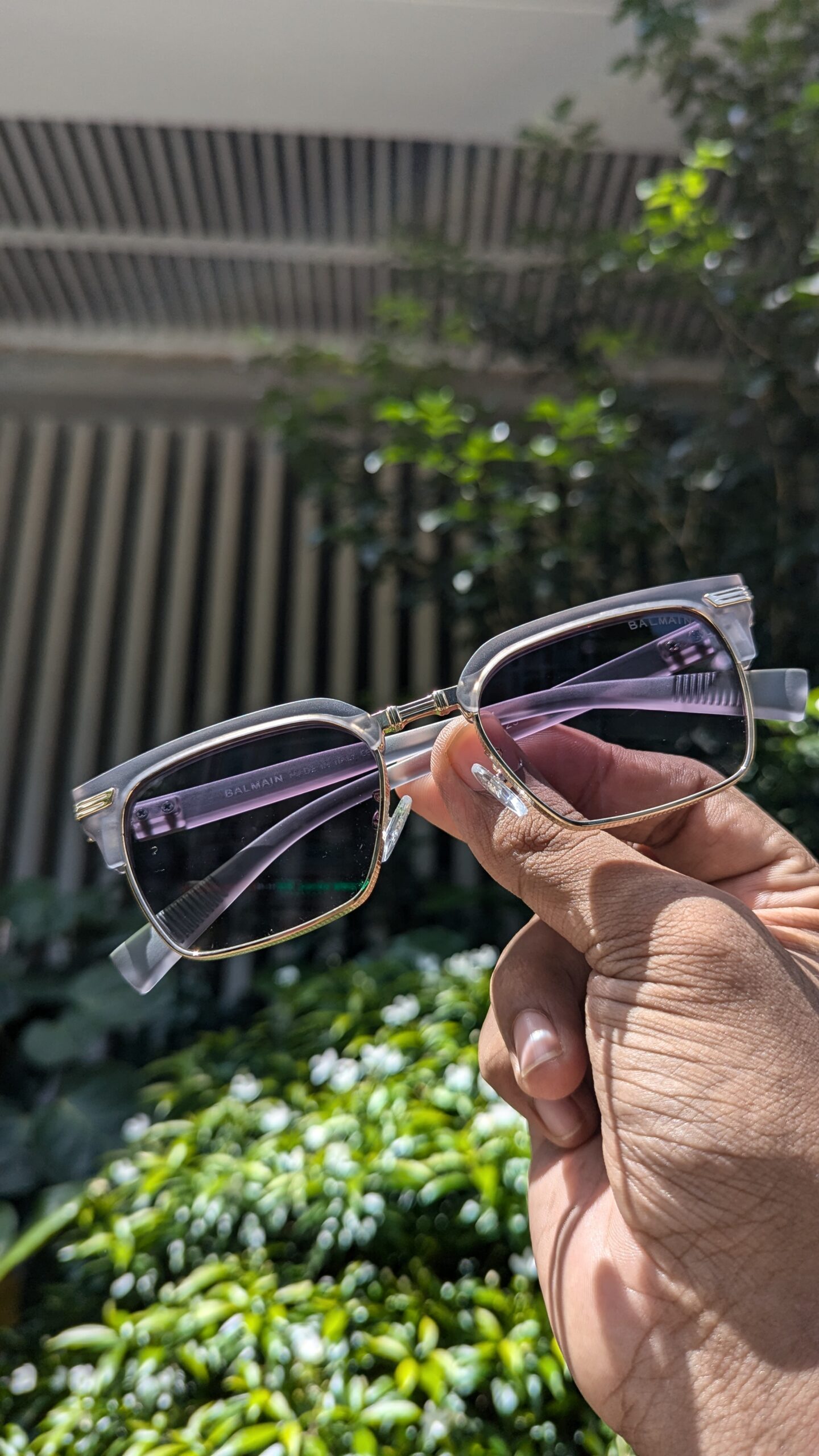 BALMAIN E393FFS ZS98123– SUNGLASSES – ASH BLUE - Image 3
