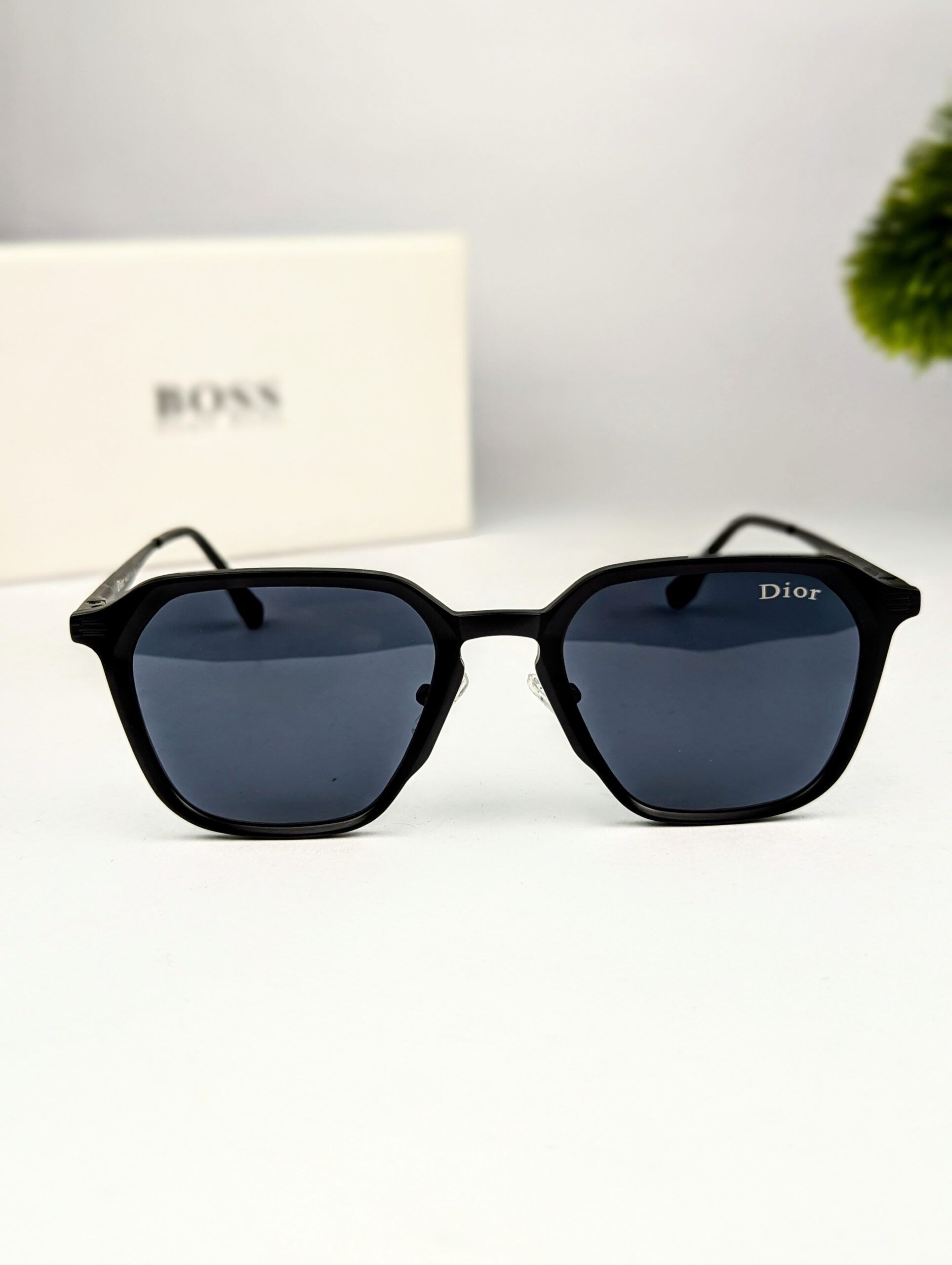 New Trending Dior Sunglasses -(Black color frame Lens color Black) - Image 2