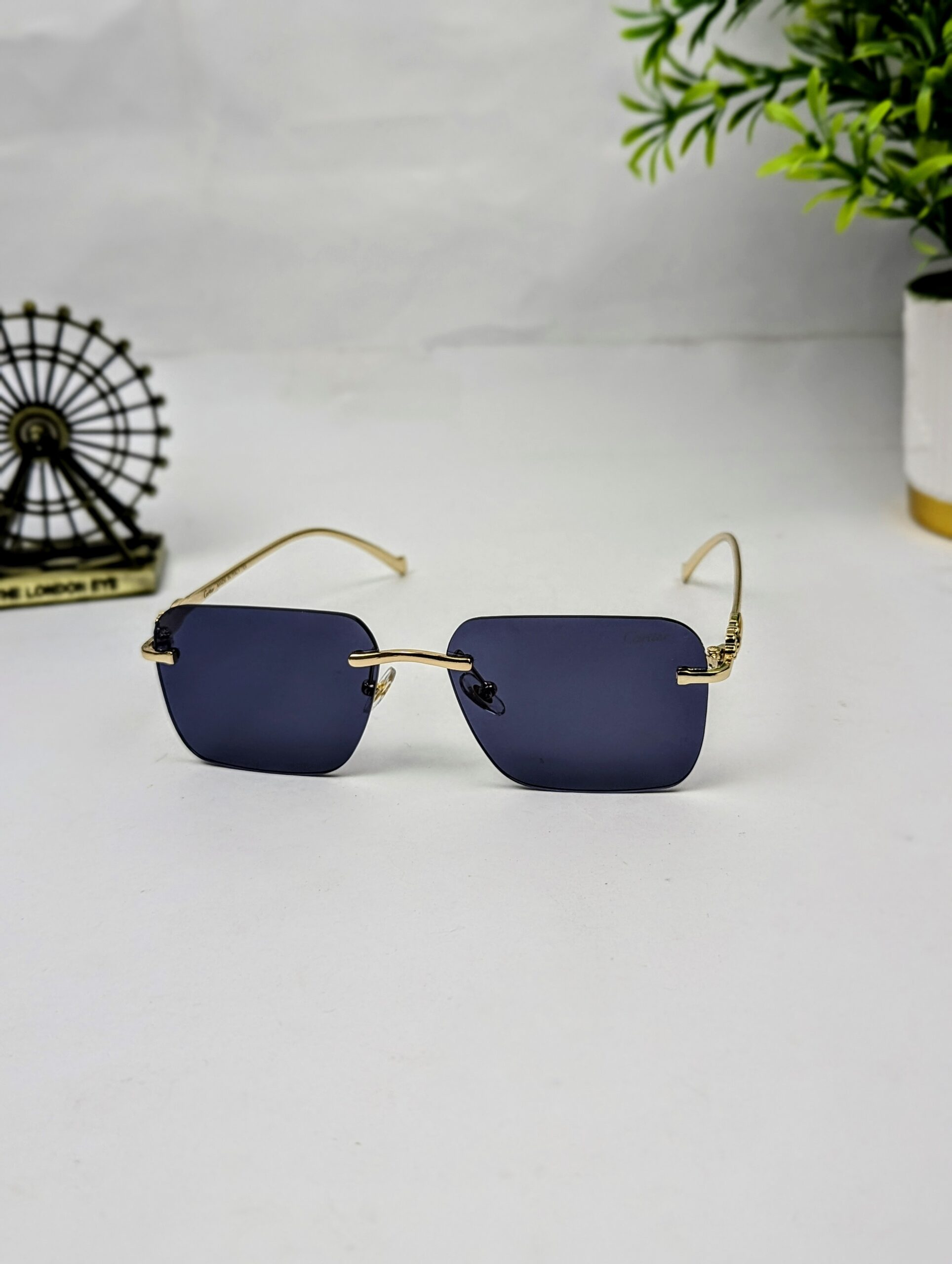 Cartier premium quality unisex rimless sunglasses - Image 4